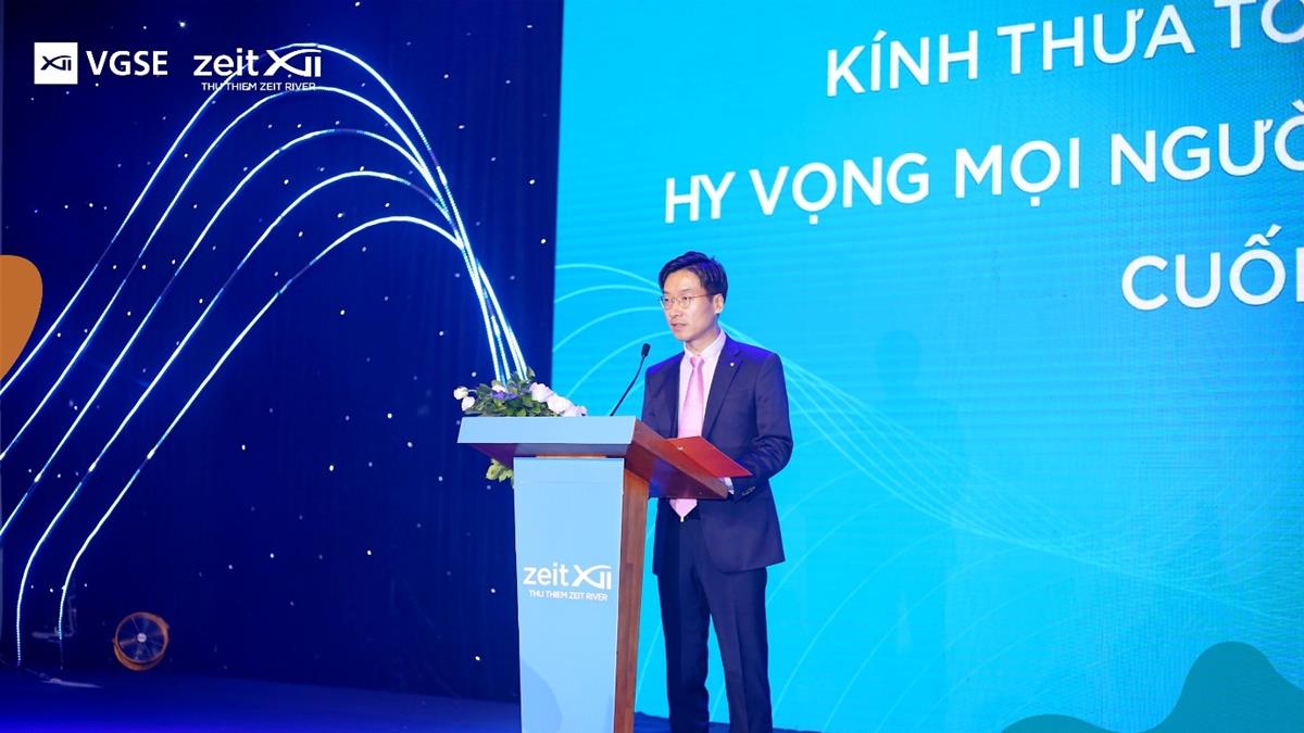 Ông Cho Sung Yol, Tổng giám đốc VGSE, phát biểu tại sự kiện (Ảnh: VGSE).